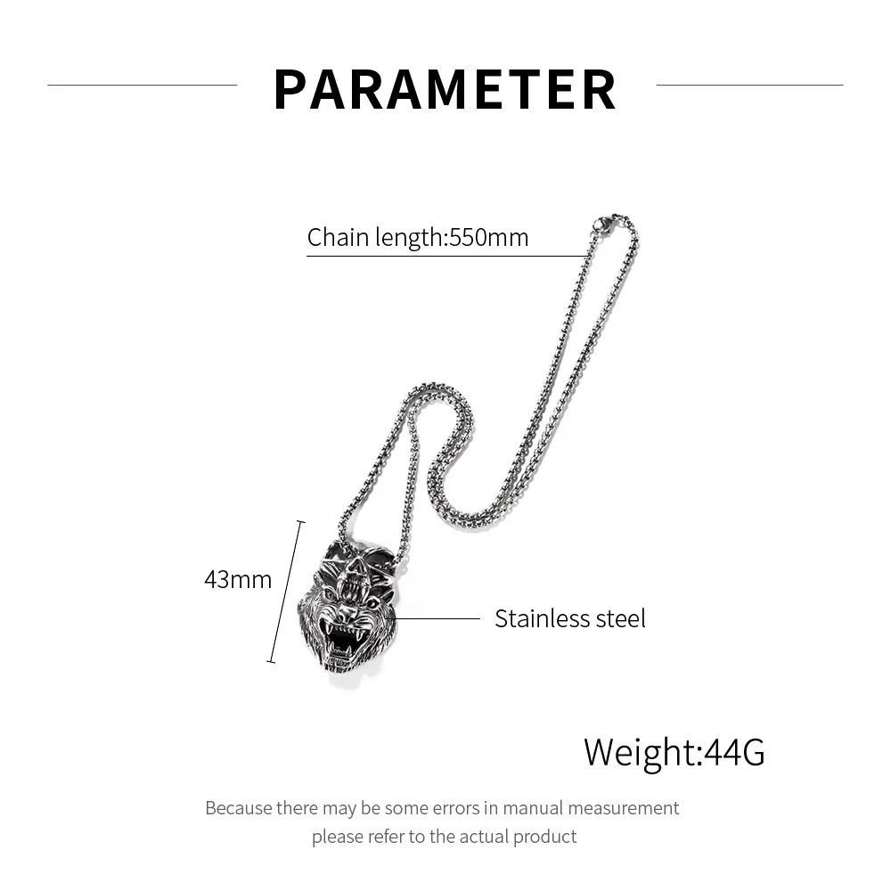 

Occidental America Is New Retro Individual Character Tide Male Titanium Steel Overbearing Tiger Head Pendant Necklace