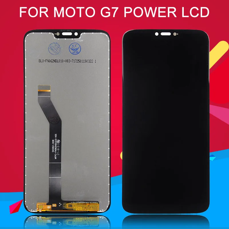 Dinamico 6 2 дюйма для Moto G7 Power LCD с сенсорным экраном сенсорная панель дигитайзер