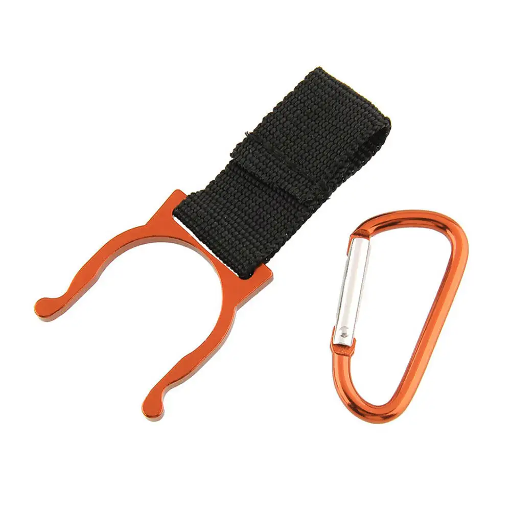 

6Pcs Carabiner Water Bottle Buckle Hook Holder Clip Outdoor Camping Hiking Tools