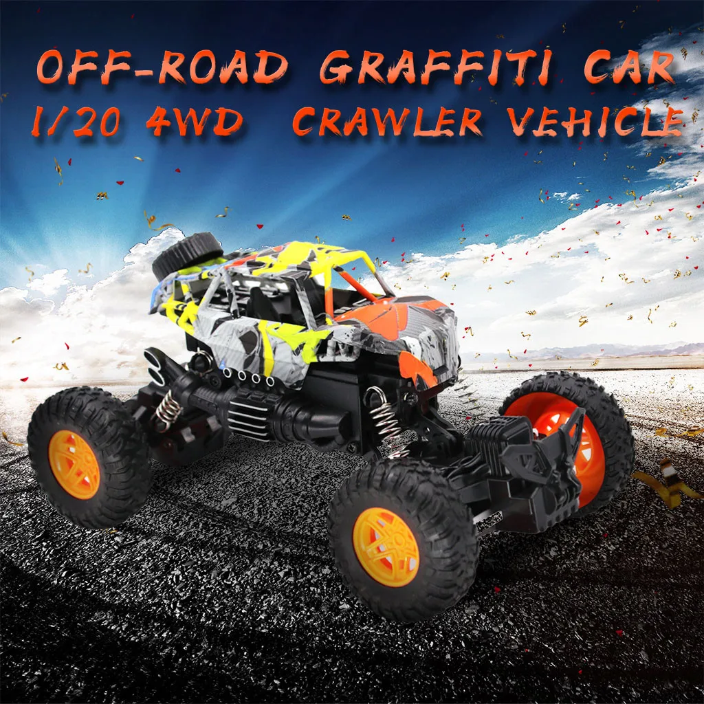 1/20 2 4G 4WD Радиоуправляемый внедорожник граффити Багги пикап автомобиль игрушки