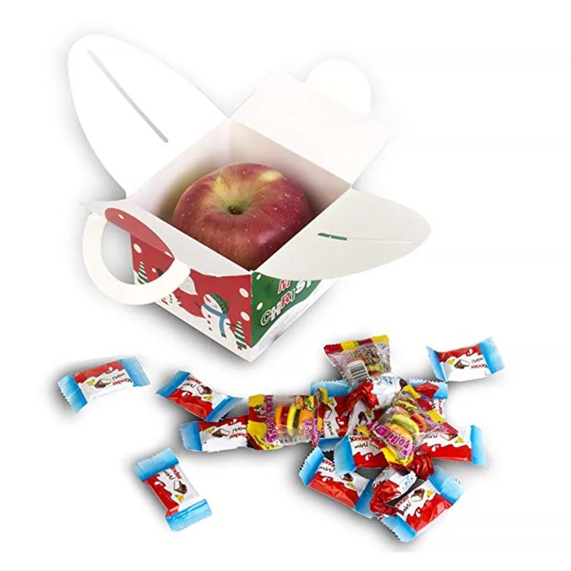 12 штук конфет Коробки вечерние пользу канун Рождества коробку Рождество сумки