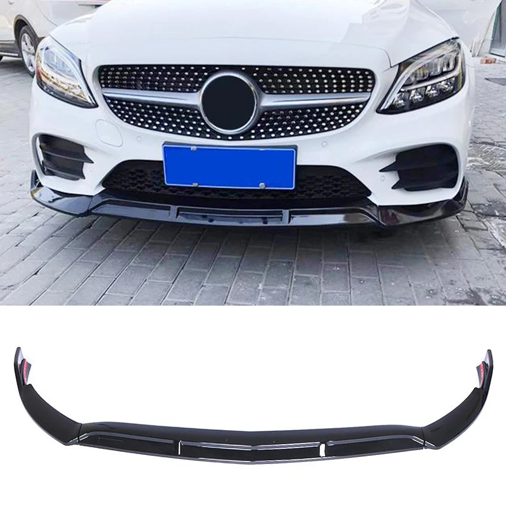 Передний бампер для Mercedes-Benz C Class W206 C200 C300 Sport 2019 2020 разветвители губ из настоящего