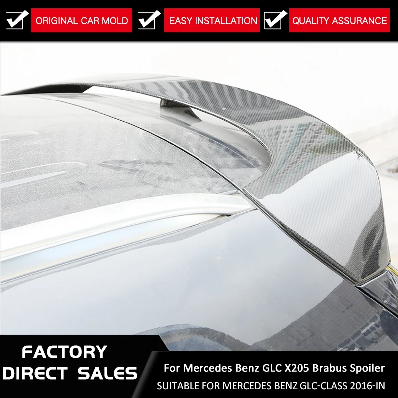 Спойлер для Mercedes Benz GLC class GLC300 GLC250 дюймов GLC43 GLC260 спойлер Hohe Carbon faser Auto Hinten Brabus