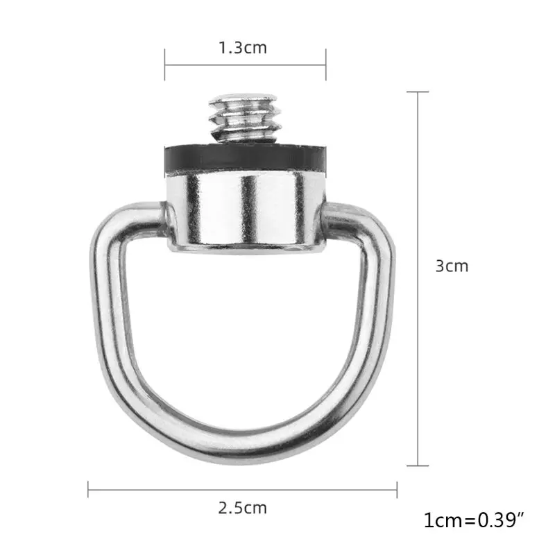 

5Pcs 1/4" DRing Screws Quick Release Camera Fixing Screw Adapter Mount Plate