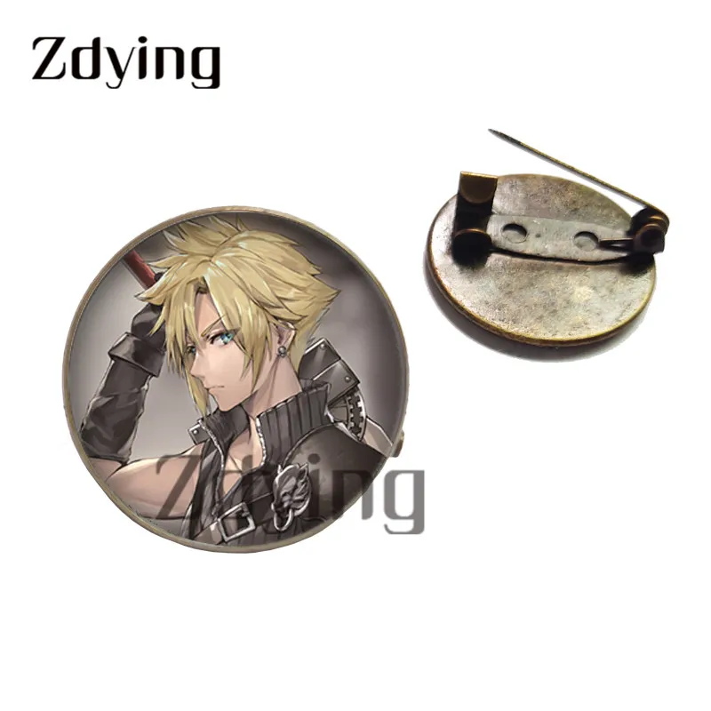 Zdying зеленый завод кактус значок Броши стеклянный кабошон с фото антикварные