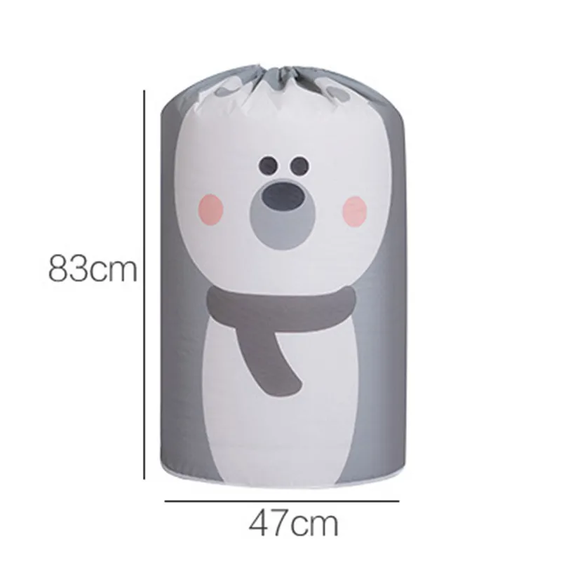 

Collapsible Storage Bag Clothes Cotton Blanket Bed Cover Wardrobe Sweater Storage Bag Cute Bear Household Container Storage Bag