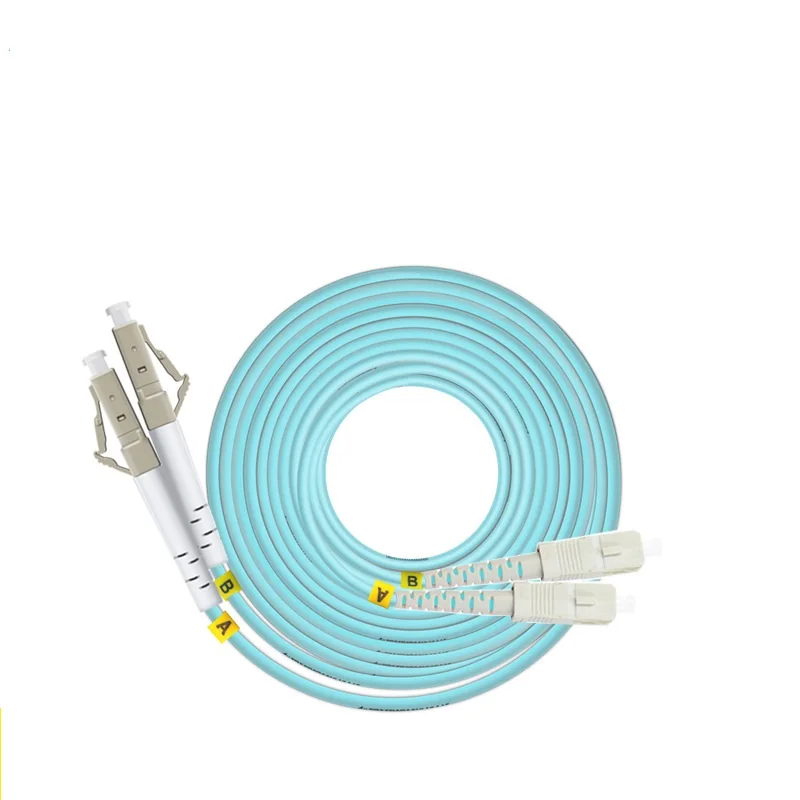 50m LC SC FC ST UPC OM3 Fiber Optic Patch Cable Duplex Jumper 2 Core Patch Cord Multimode 2.0mm fibra optica