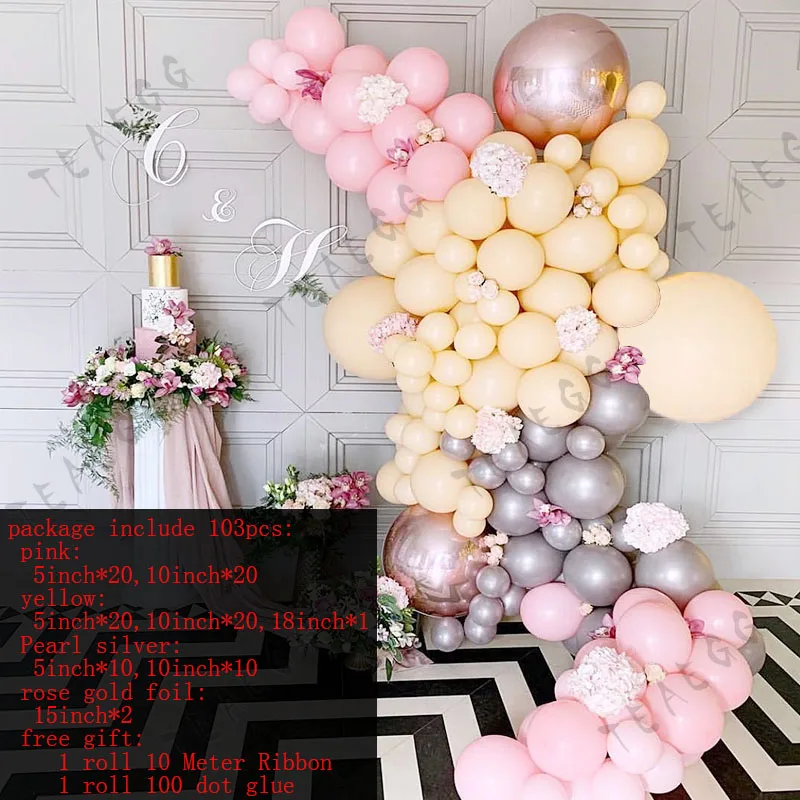 100 шт Diy Макарон синяя мята пастельные воздушные шары-гирлянды арочный комплект