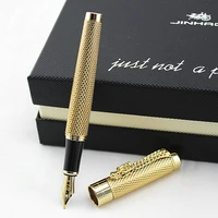 luxury brand business writing fountain pen jinhao 1200 eastern dragon design metal ink pens school office stationery supplies