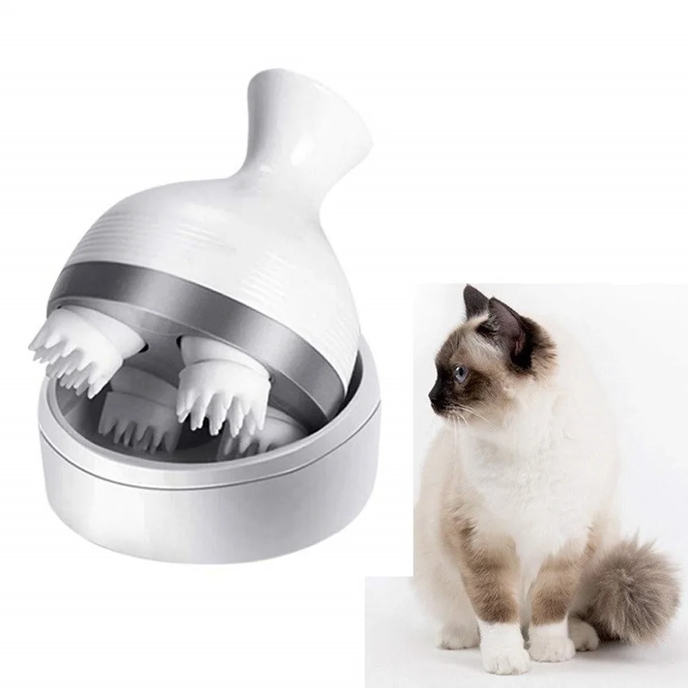 

2021 Newest Electric Cat Head Massager For Dogs Cat USB Rechargeable Massager Pet Supplies