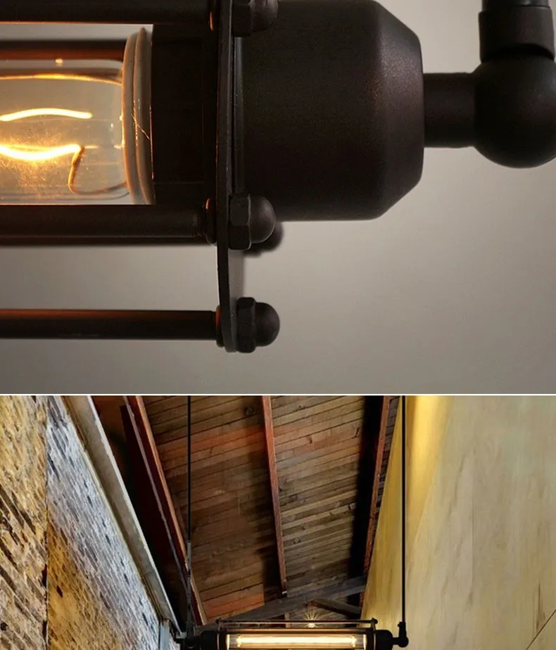 Винтажный подвесной светильник Современная Цилиндрическая Люстра для кухни