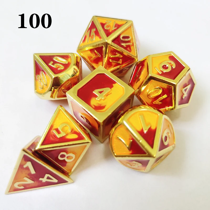 7 шт. металлические игральные кости из цинкового сплава|Кубики| |