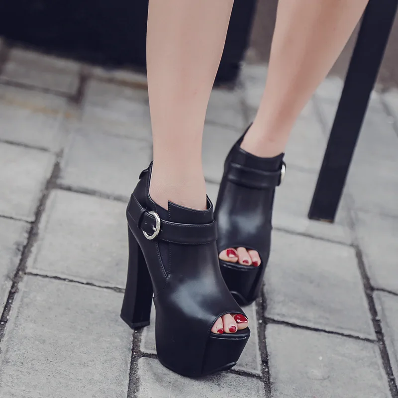 COWCOM 2018 женская обувь с ремнем и пряжкой водонепроницаемая платформа супер