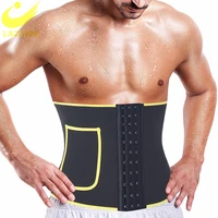 lazawg men waist trainer sauna sweat neoprene belt slimming workout fitness body shaper strap fitness weight loss trimmer belly