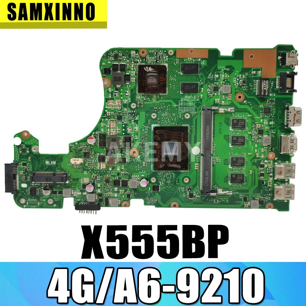 

Новая материнская плата для ноутбука SAMXINNO X555QG для ASUS X555Q X555B X555BP K555B A555B K555Q оригинальная материнская плата 4 ГБ-RAM A6-9210-CPU R5-M420