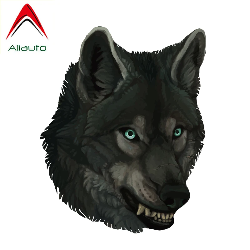 Aliauto личности для автомобилей и мотоциклов Стикеры акварель рисованной Волчья