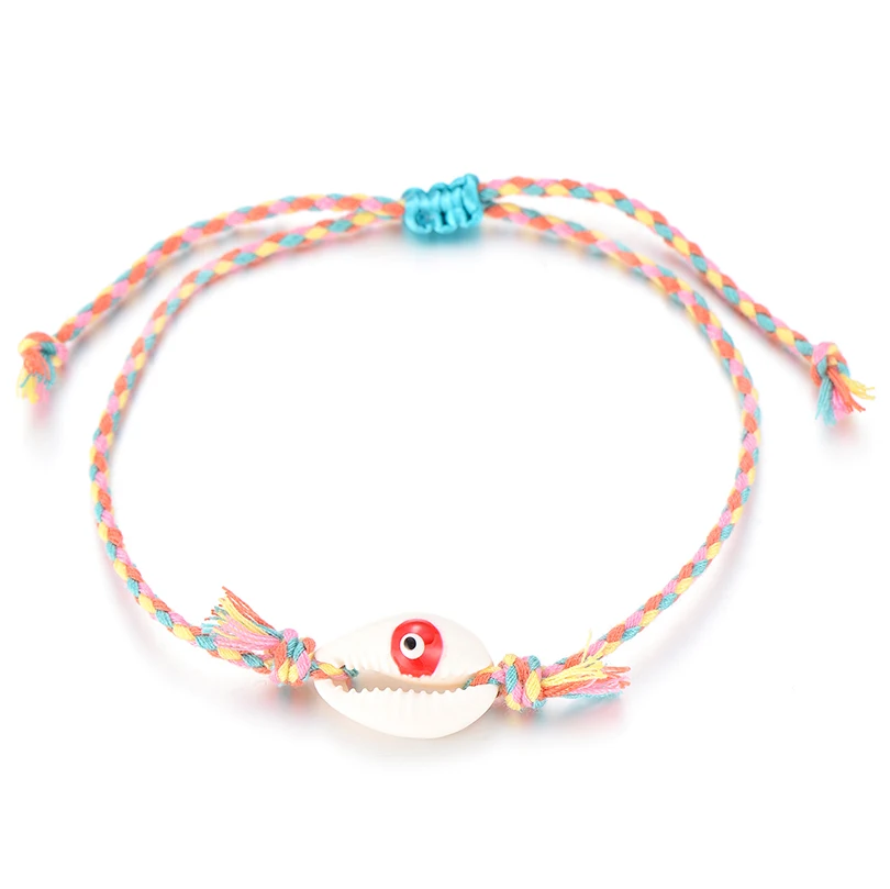 Богемные многоцветные браслеты из заплетенной кожи и для женщин мужчин ручная