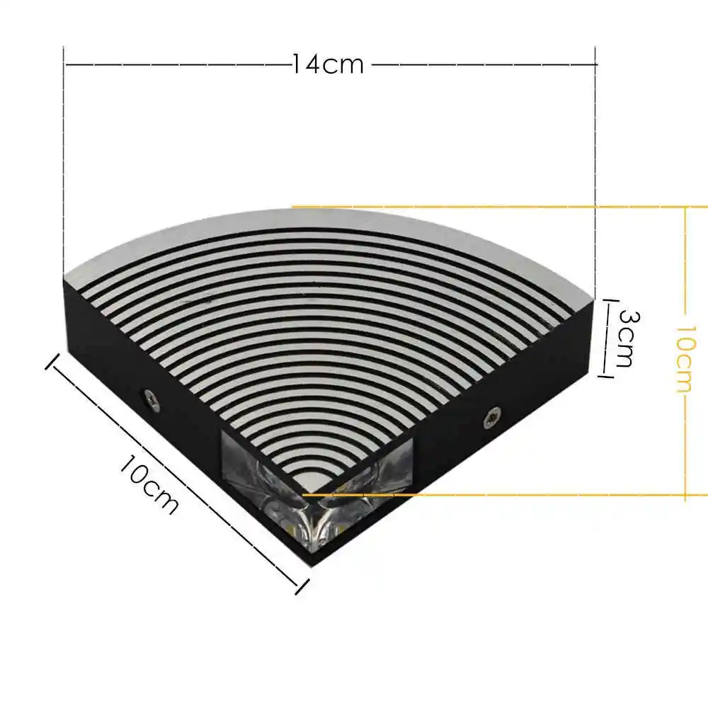 Крытый светодиодный настенный светильник креативный сектор пульсации