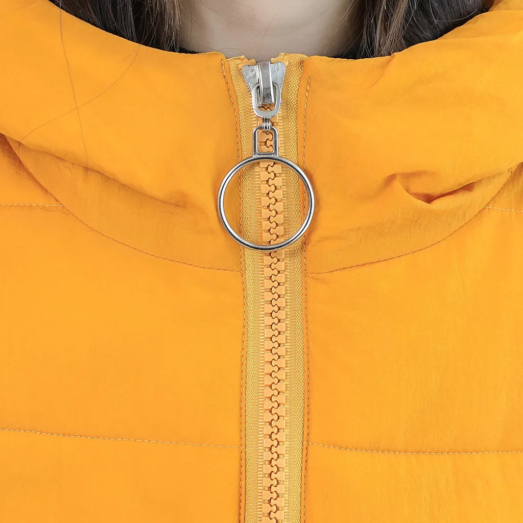 Женские зимние куртки парки 2019 модные толстые теплые топы с длинными рукавами