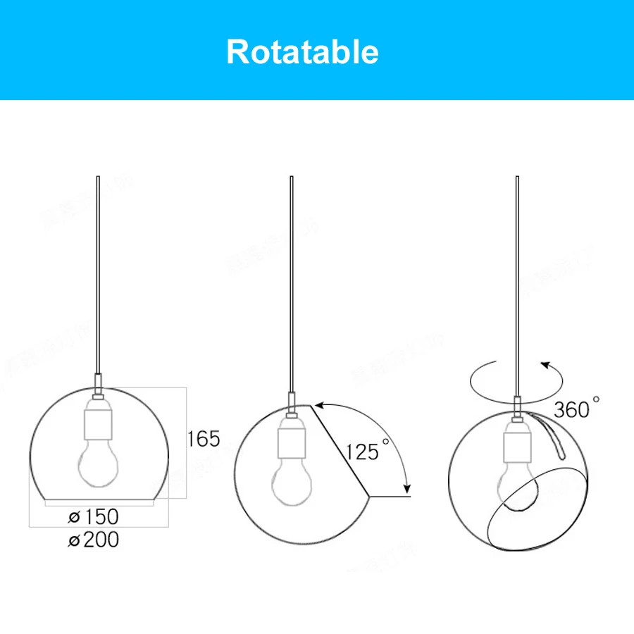 

Gold Gray Black White AC 90-220V Modern Pendant Lights E27 Led Nordic Lamp for Dimming Room Living Room Iron Ball Hanging Lamp