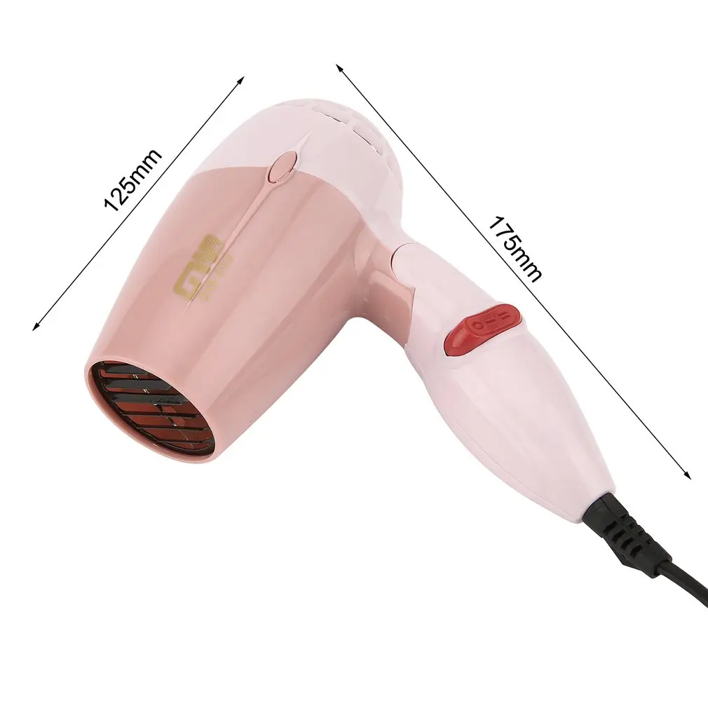 

HOT Mini Hair Tools 1000W Hot Wind Low Noise Foldable Electric Hair Blower Hair Salon Styling Tools for Travel Home Use GW-662