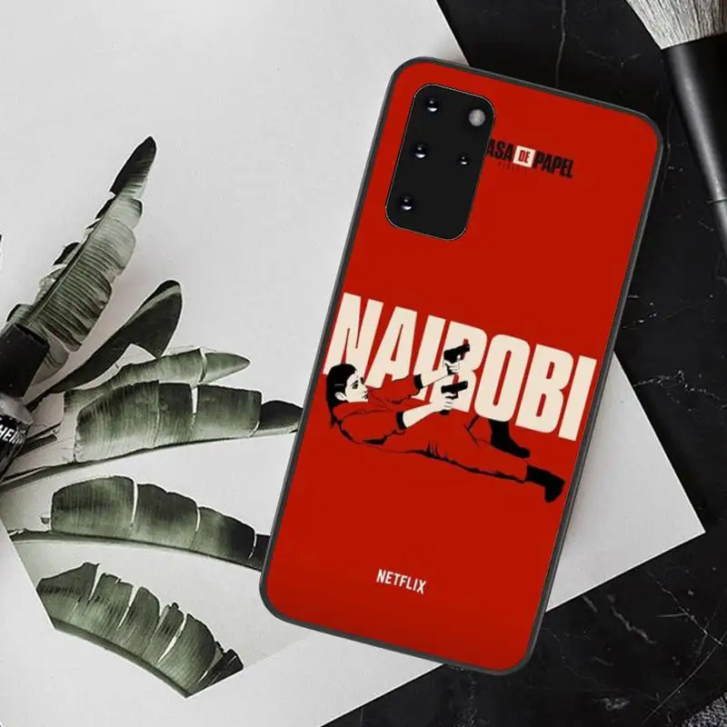 

TV Money Heist House Paper La Casa de pape Phone Case for Samsung S20 plus Ultra S6 S7 edge S8 S9 plus S10 5G nairobi Back cover