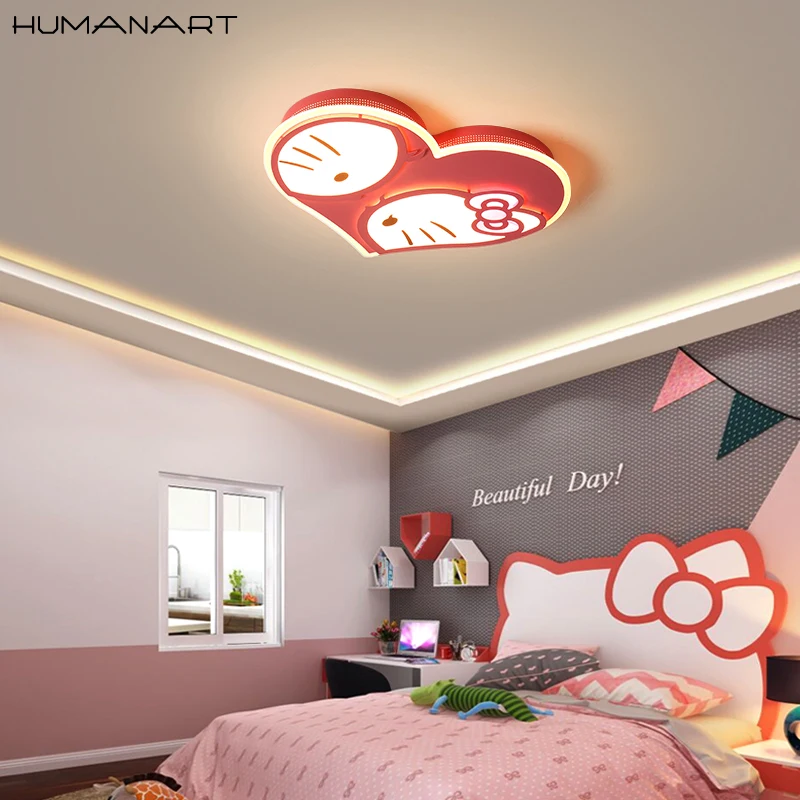 Милые модные светодиодные Мультяшные потолочные светильники для детской