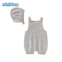 baby rompers caps clothes sets fashion solid sleeveless newborn boys girls rompers outfits 0 18m toddler infant cotton costume