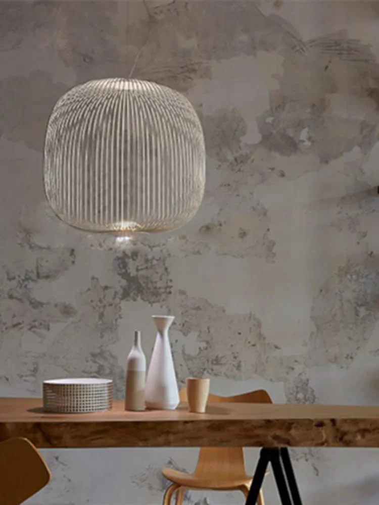 Светильник Nordic Style Foscarini Design Spokes Pendant Lights Creative Bird Cage Dining Room Art Gallery Restaurant Decro Light Fixtures.