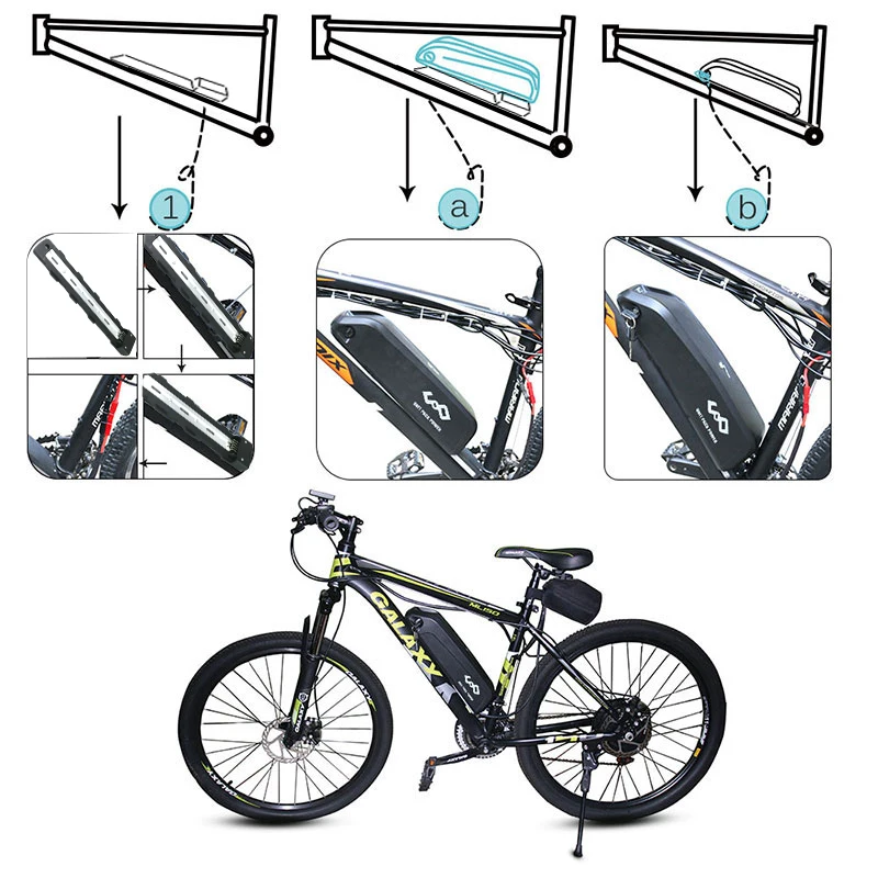 

Ebike Samsung Battery Pack 36V 13Ah 48V 10.4Ah G56 Hailong Electric Bicycle Batteries for Bafang BBSHD BBS02 1000W 750W 500W