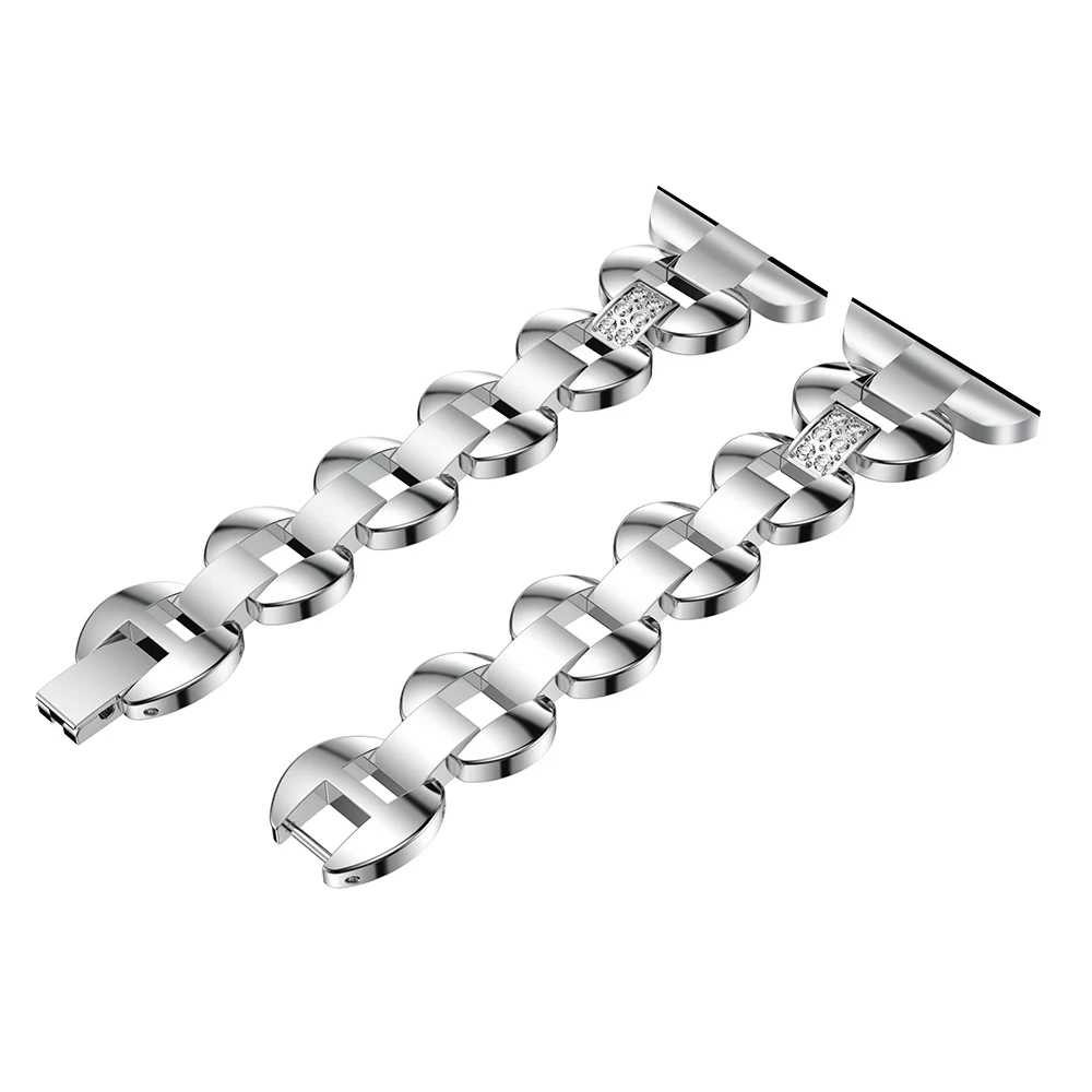 

Luxury stainless steel band Rhinestone watchband with Frame For Fitbit Blaze smart watch Wristband bracelet Replacement strap