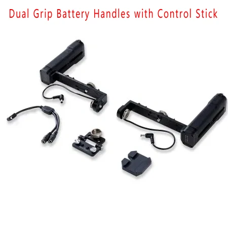 Grip w control TILTA Блютуз двойная ручка Батарея ручка w/кнопка включения/выключения для G1 G2 G2X TILTA на шарнирном замке с 3 Осями для смартфона тяжести G серии - Цвет: Grip w control
