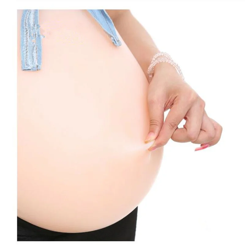 Мягкий силиконовый живот ложный беременный животик Pregancy Twins 8 10 месяцев 4800 г