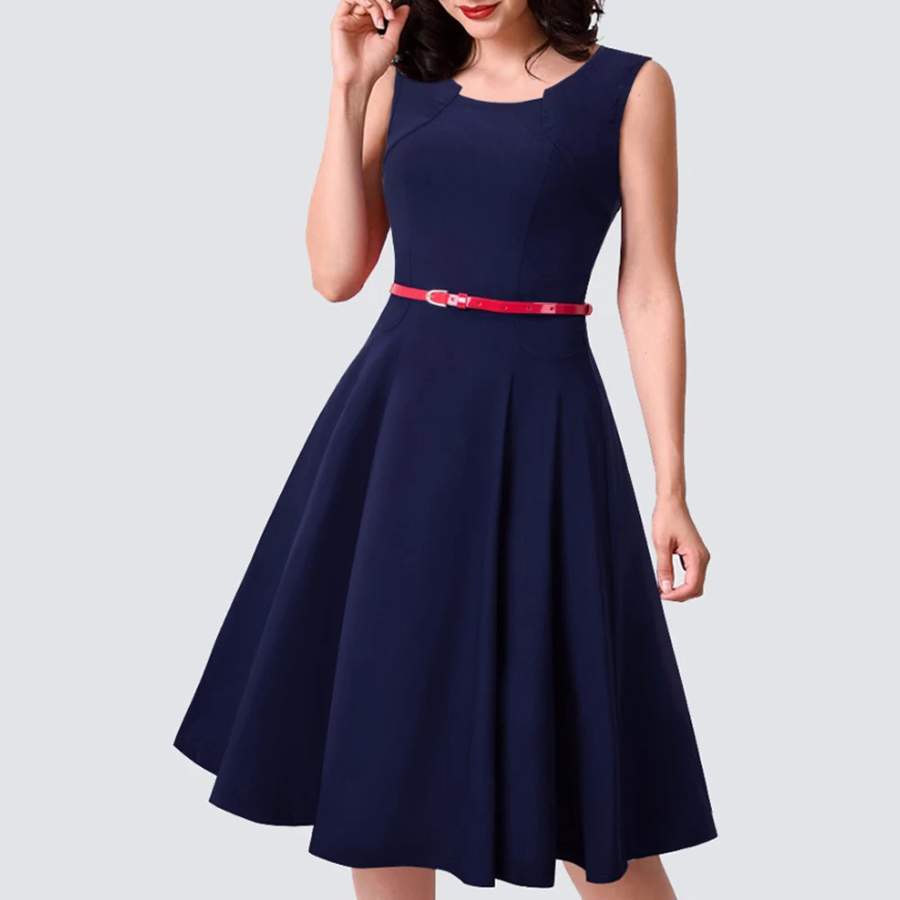 Женское клетчатое платье без рукавов повседневное винтажное классическое