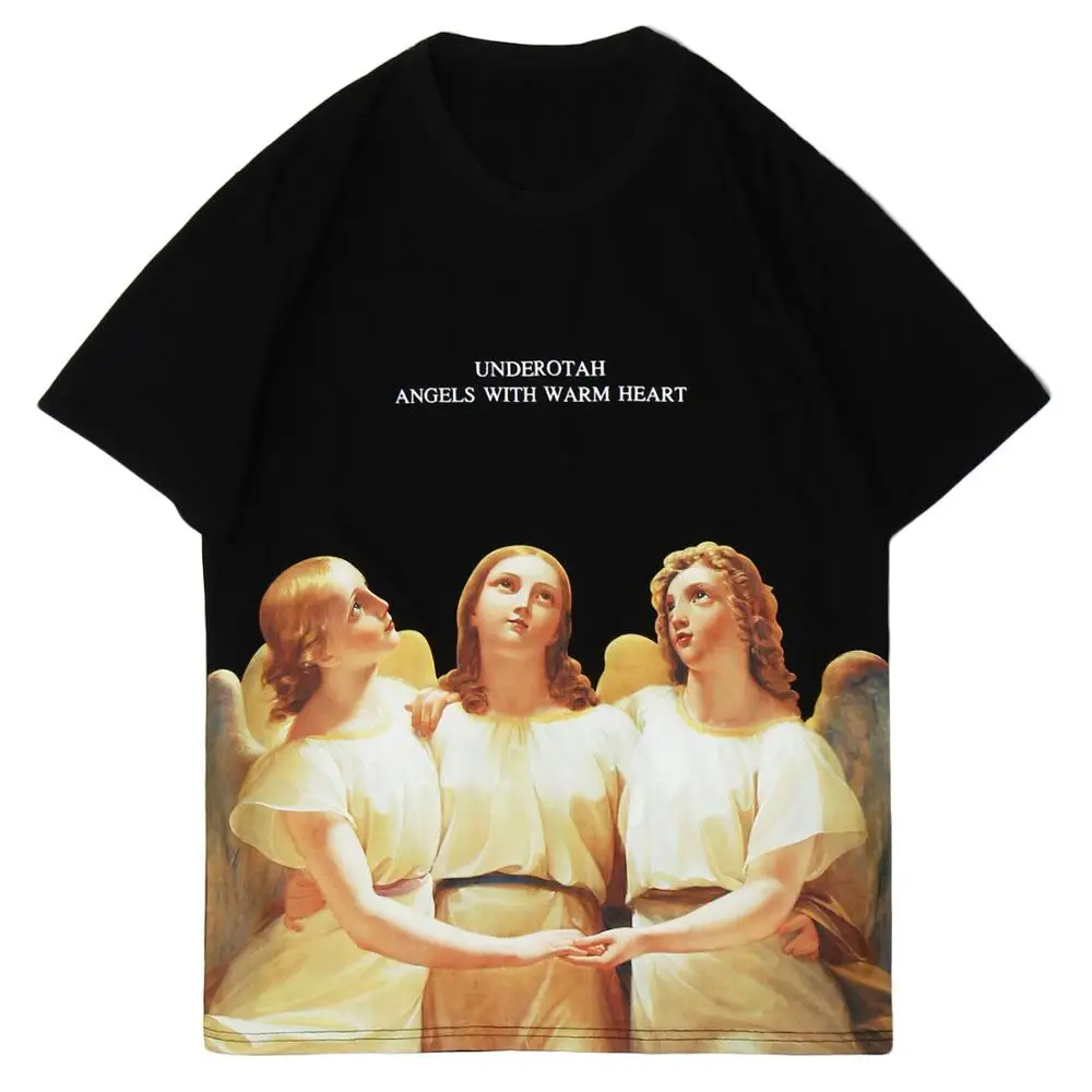 Футболка мужская в стиле хип хоп модная уличная одежда Харадзюку Повседневная