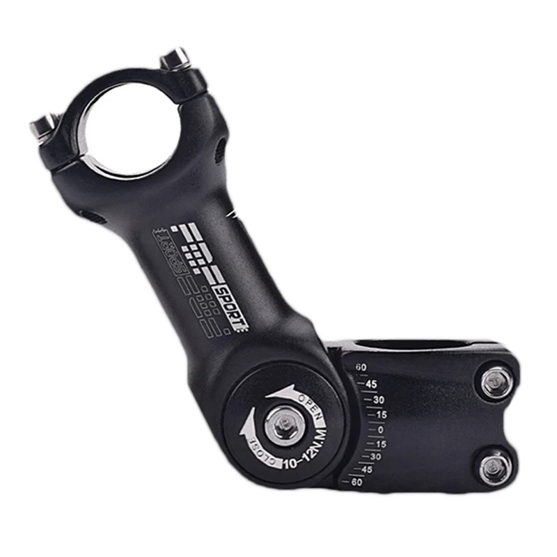 

2021 1pc Mountain Bike Adjustable Stem, Adjustable Angle Stem, 25.4/31.8 Stem Raiser, Road Bike Handlebar (aluminum Alloy)