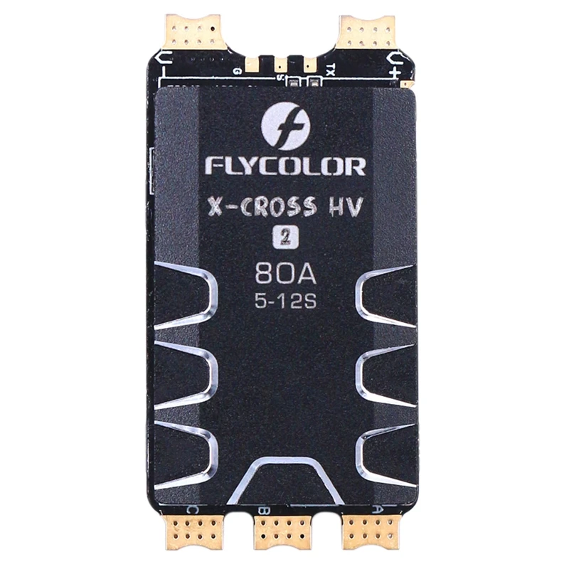

FLYCOLOR X-Cross HV2 80A Blheli 32 5-12S DSHOT1200 бесщеточный ESC поддержка телеметрии для X-Cross FPV гоночного дрона
