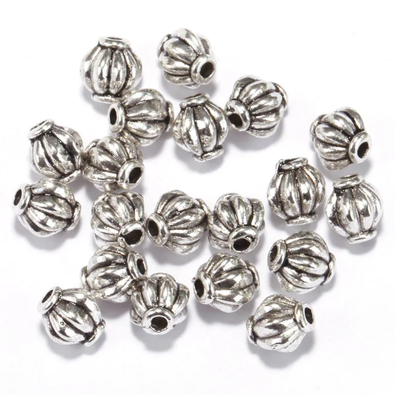 Оптовая продажа с серебряным покрытием Шарм свободные сферы бусина круглой