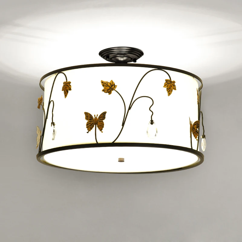 Скандинавский олень круглый дом потолочный светильник для столовой кухни птицы