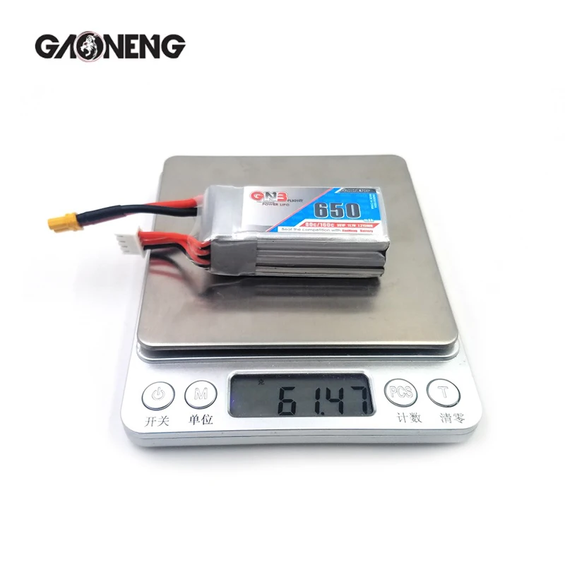 2/4 шт. Lipo аккумулятор GNB 3s 11 1 В 650 мАч 80C XT30 Разъем для RC автомобиля FPV Quadcopter GaoNeng