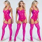 Сексуальное нижнее белье с вырезами, Красный боди, Женский комплект с бюстгальтером, горячее эротическое нижнее белье, цельный комплект с лямкой на шее, открытый сексуальный комплект нижнего белья, кружевное женское белье