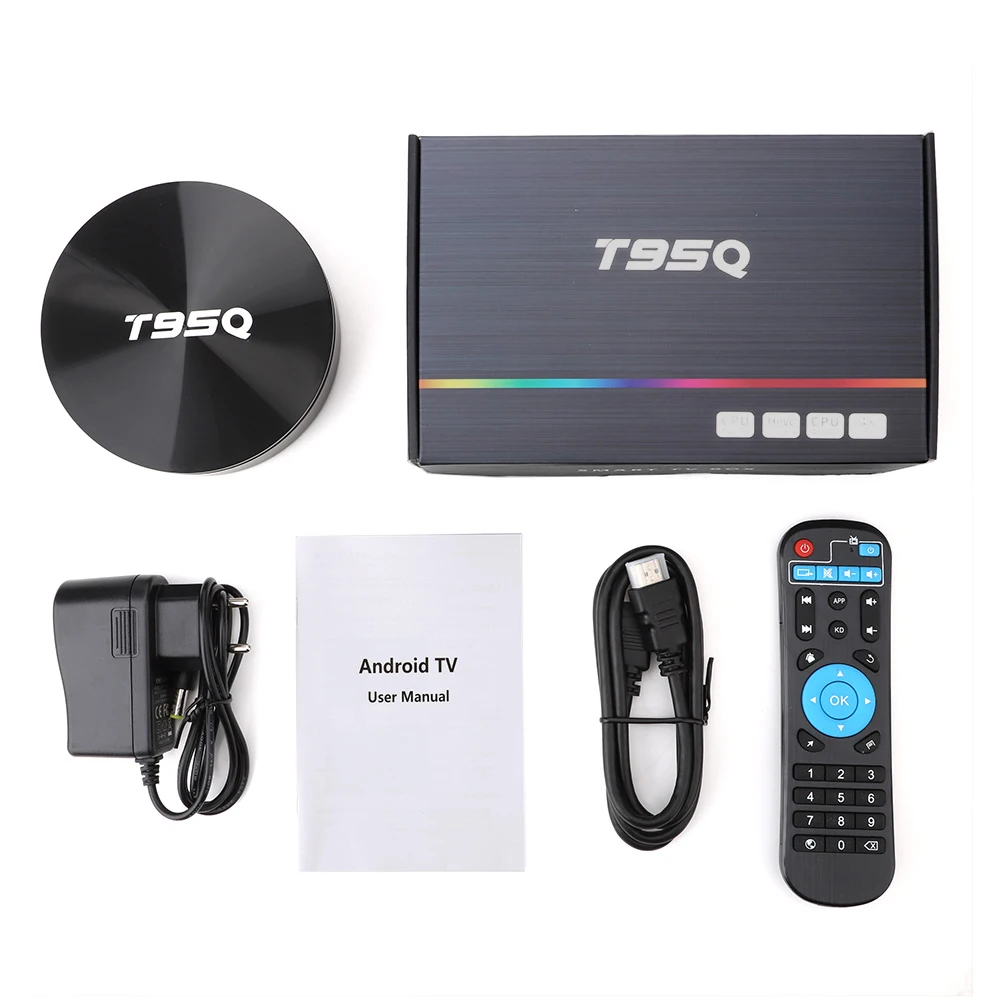 

4K Android 9.0 T95Q Smart TV box Amlogic S905X2 Quad Core 32GB 64GB TV Box Media Player 2.4G&5.8G WiFi H.265 BT4.1 Set Top Box