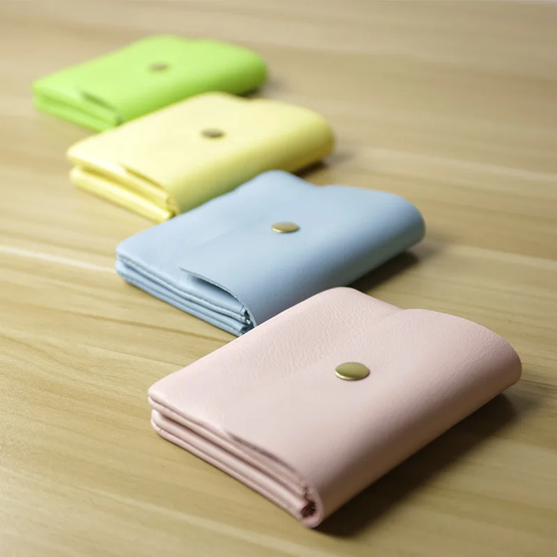 Мужские и женские кошельки SIKU маленькие из натуральной кожи с застежкой