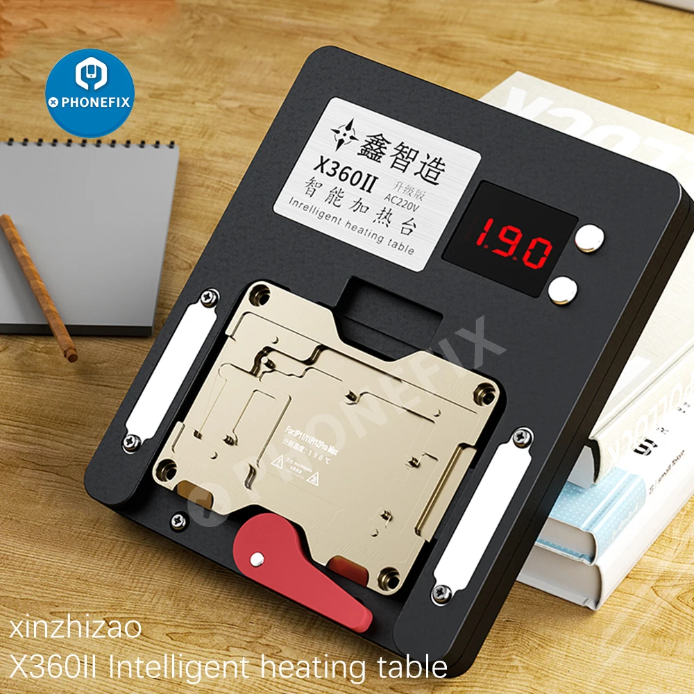 

XINZHIZHAO X360II Intelligent Heating Fixture for iPhone X to 14 Series Motherboard CPU Separation Digital Display Platform