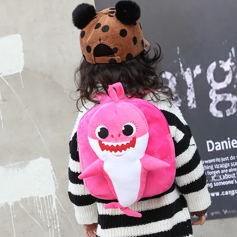 Детская сумка Shark милый мультяшный рюкзак для детского сада Детский плюшевый