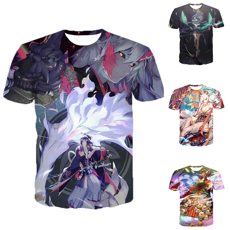 

Game Onmyoji 3d Cool T-shirt Street Personality 3d T-shirt XS-5XL