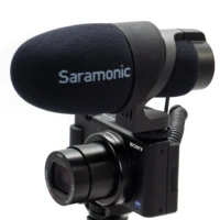 saramonic cammic camera mount shotgun directional condenser microphone for dslr cameras and smartphones