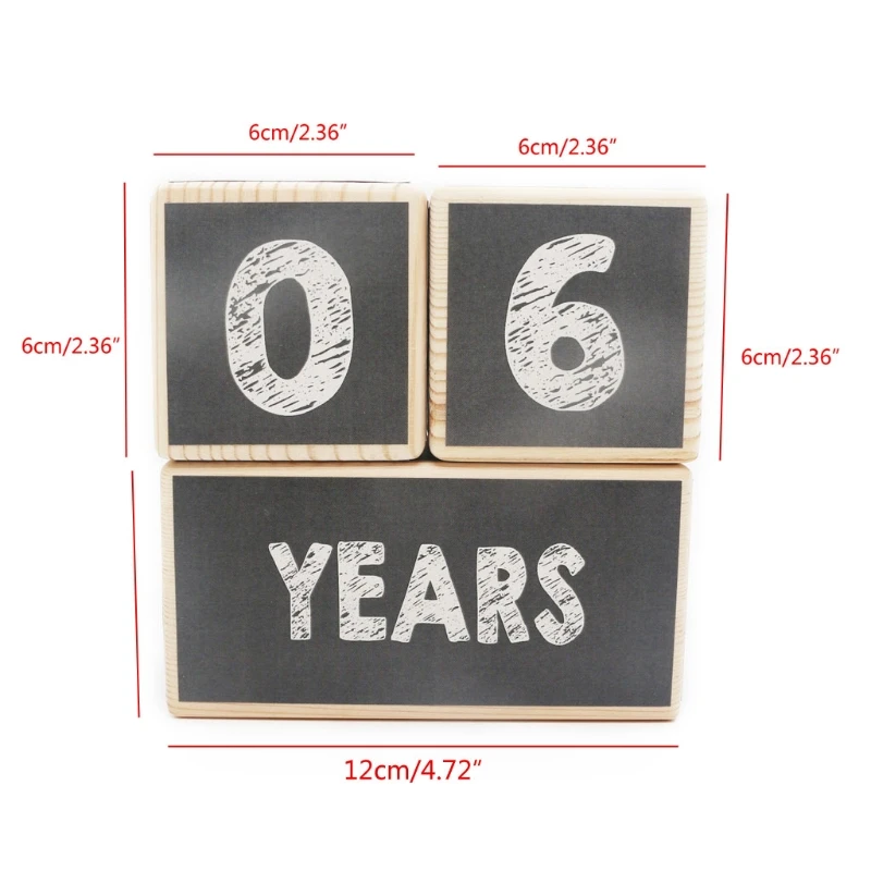 

Baby Age Blocks Wooden Milestone Moments Photo Blocks Baby Room Decoration for Newborn Gifts
