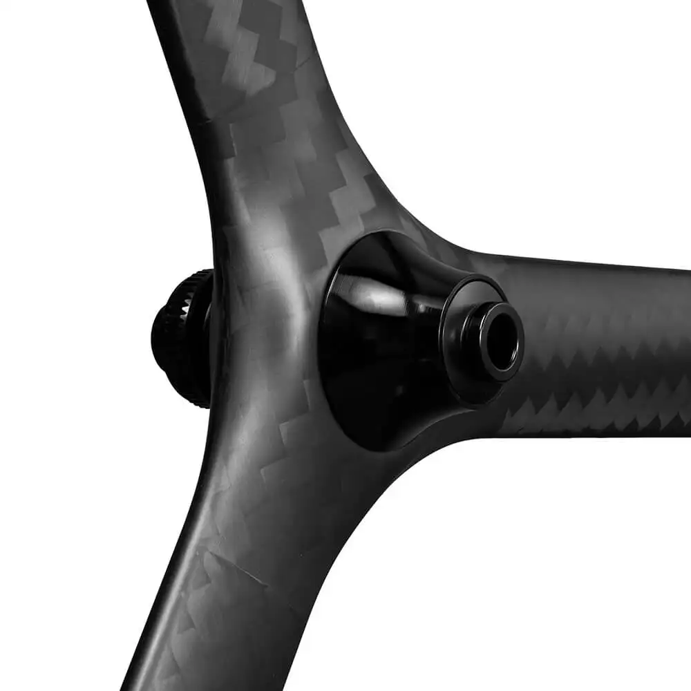 Verkauf 24 Zoll 12K Matt 10/11speed Carbon BMX Fahrrad Rad 40mm 25mm 520 Carbon Tri-speichen 3 Speichen Laufradsatz Für Faltrad