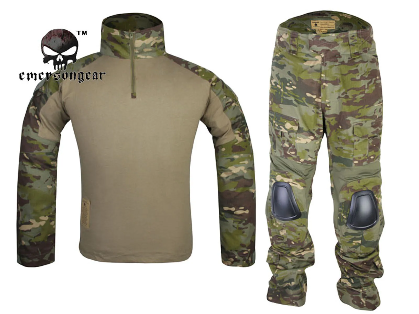 Emersongear армейские Gen2 форма тактическая Боевая одежды мультикам Тропик EM6972|shirt